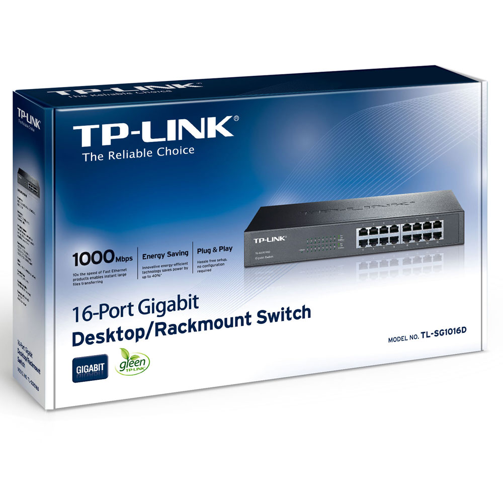 Switch rackable/de bureau 16 ports Gigabit TL-SG1016D – Votre partenaire  hi-tech !