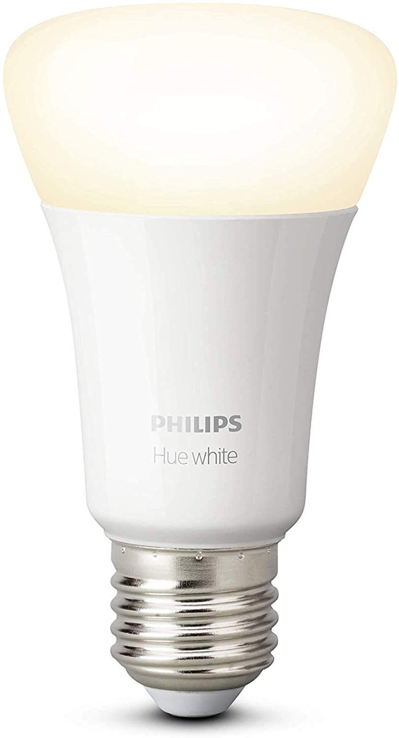 Ampoules connectées Philips Hue WHITE E27 KIT DE DEMARRAGE - 3 AMPOULES HUE  WHITE E27 + PONT DE CONNEXION HUE + TELECOMMANDE VARIATEUR HUE - HUE WHITE  E27 KIT DE DEMARRAGE 