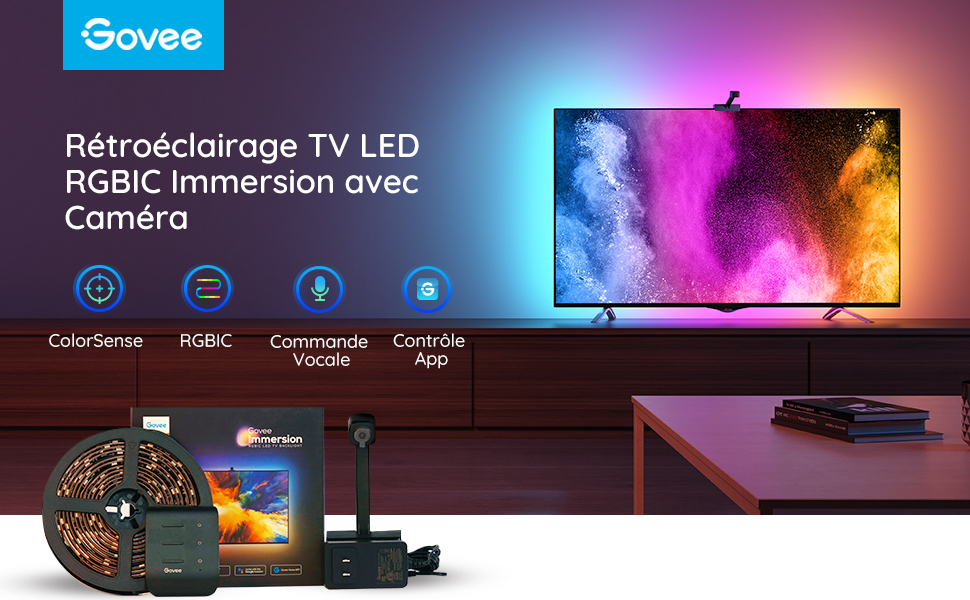 Govee Immersion Rétroéclairage TV LED WiFi avec Caméra – Votre partenaire  hi-tech !