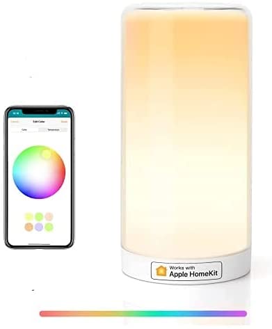 LED Connectée, Lampe de Chevet Intelligente WiFi Compatible Apple