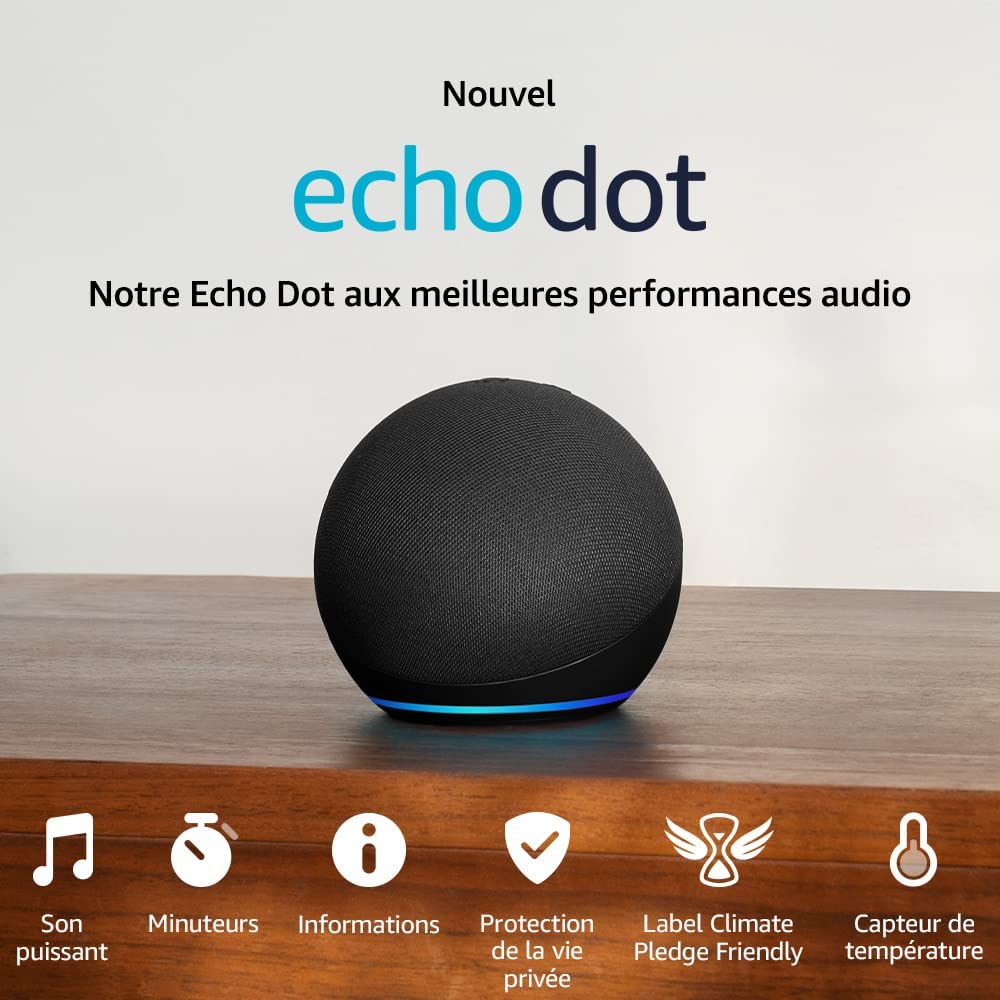 Nouvel Echo Dot (5e génération, modèle 2022) Enceinte connectée