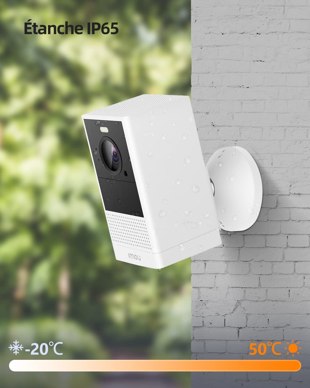 Imou Cell Go 2K Caméra Surveillance WiFi Exterieure sans Fil Solaire