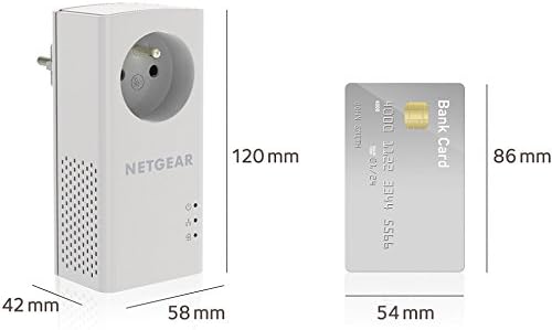 NETGEAR PLP1000-100FRS, Pack de 2 prises CPL 1000 Mbps avec Prise